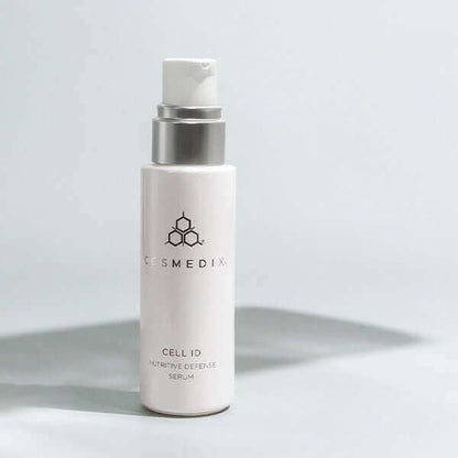 Cell ID serum bottle. It fights the signs of aging.