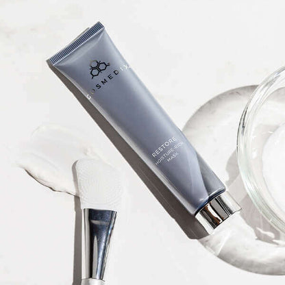 Restore mask and a brush applicator. This mask helps smooth out the appearance of fine lines and wrinkles and improving the look of texture. The result is a healthier, softer and more youthful-looking complexion.