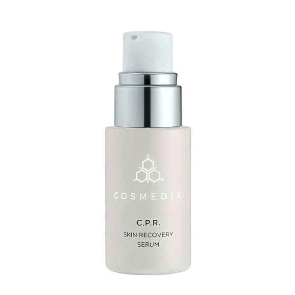 CPR skin recovery serum bottle.