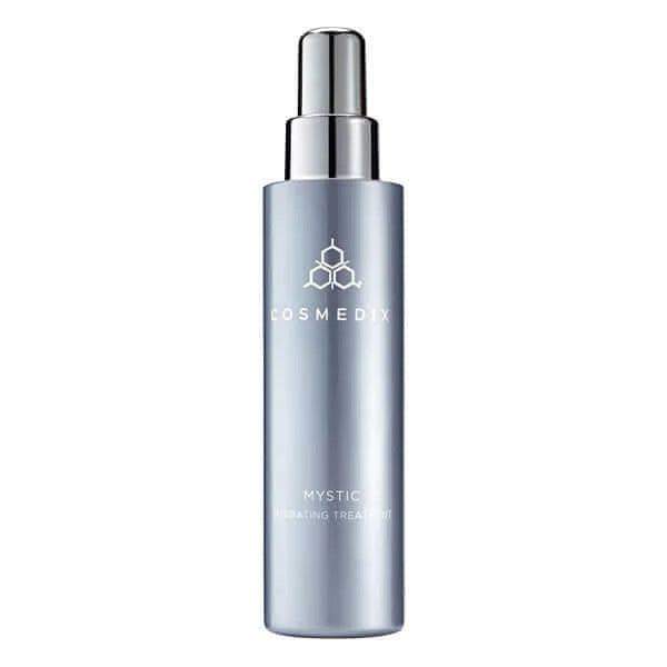 A bottle of Mystic, it is a skin-pampering Hydrating Treatment that provides daily, lightweight hydration and helps protect skin from environmental stressors with each misting spray.