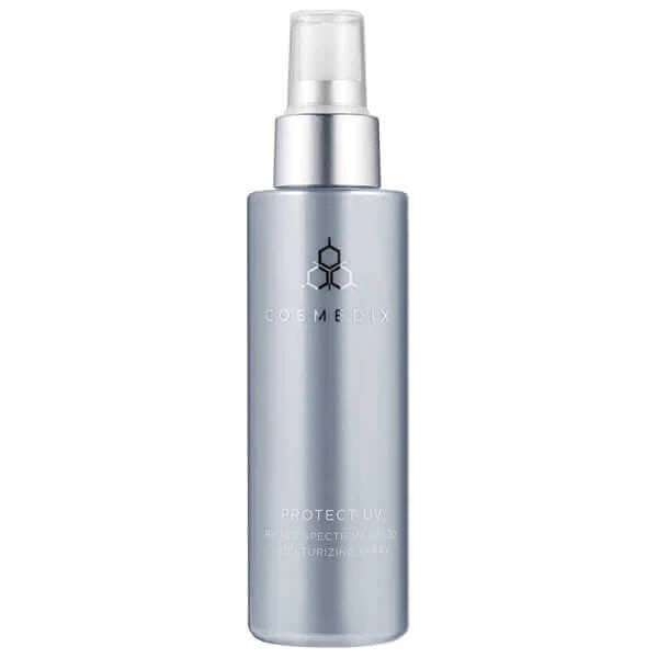 a bottle of Protect UV it is a gentle, multipurpose Broad Spectrum SPF 30 Moisturizing Spray