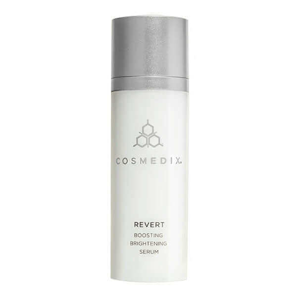 a bottle of of Revert it  is a Boosting Brightening Serum that helps to reduce the appearance of age spots and skin blotches